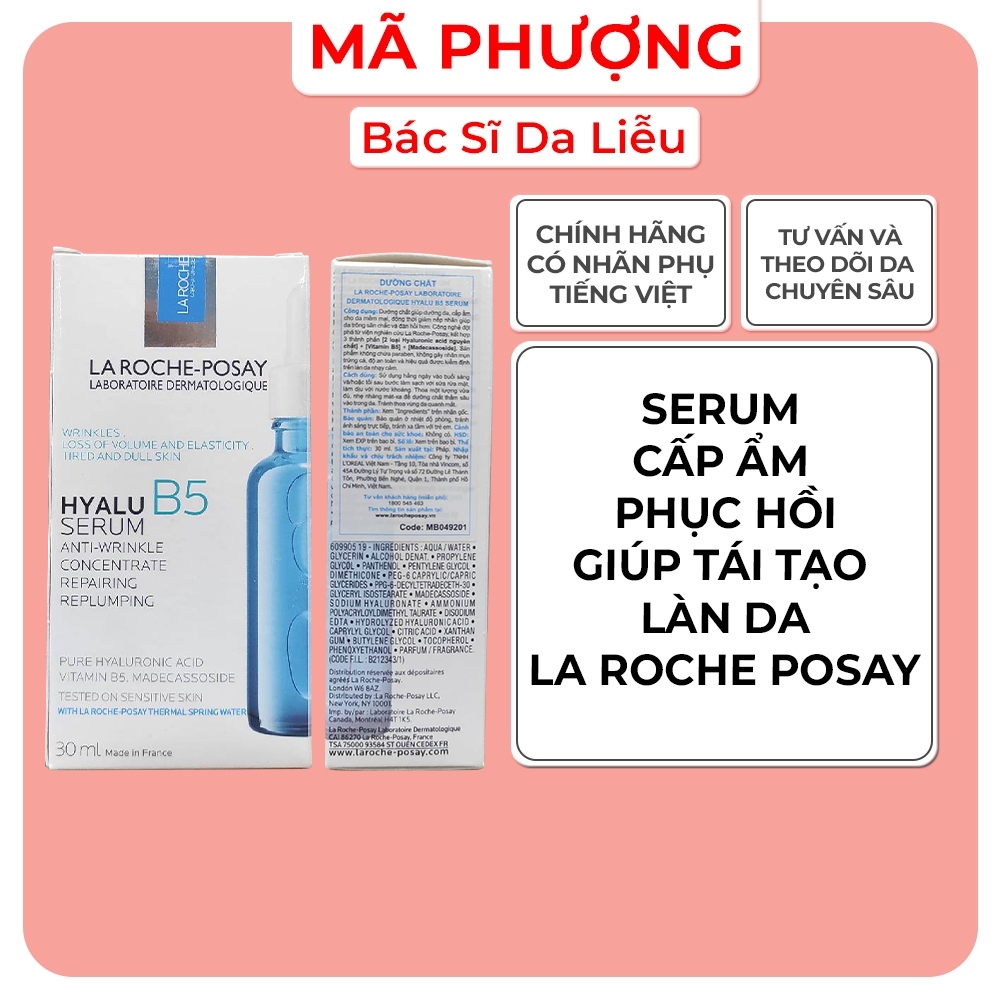 Serum b5 laroche posay phục hồi, tái tạo, cấp ẩm da