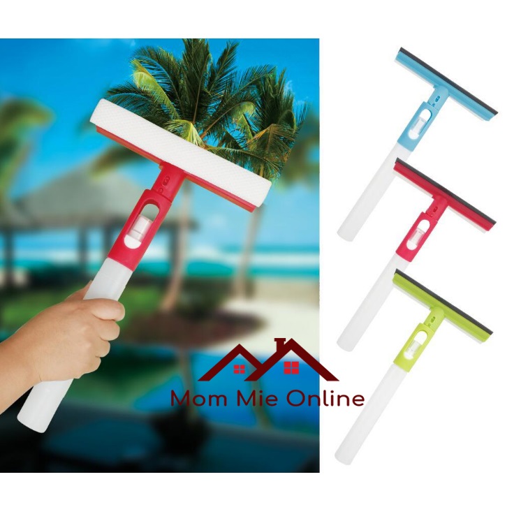 [HCM]Cây lau kính mini có bình xịt đầu mút và đầu gạt cao su - D002