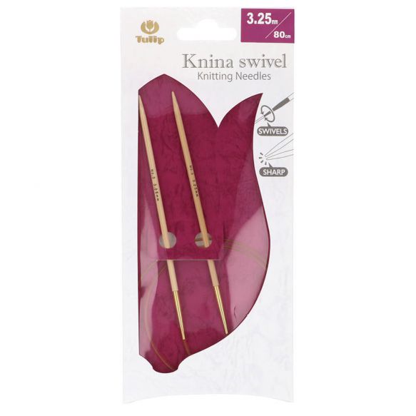 Kim Đan Vòng Tulip Knina Swivel Knitting Needles 80cm