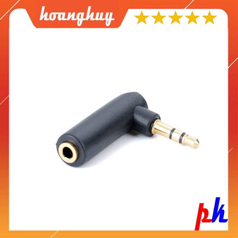 Jack khuỷu tay 90 độ 3.5 mm, jack 90 độ 3.5 mm 3 chấu