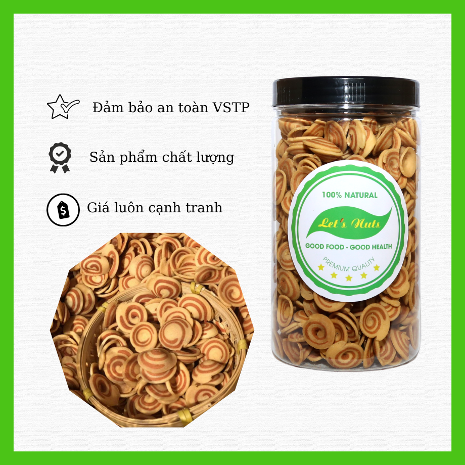 Bánh tai heo nhí lon 350g sang trọng hợp vệ sinh món quà ăn vặt tuyệt vời HuTo House