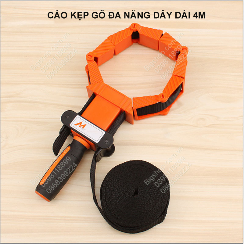 Cảo dây kẹp gỗ đa năng, dây dài 4m