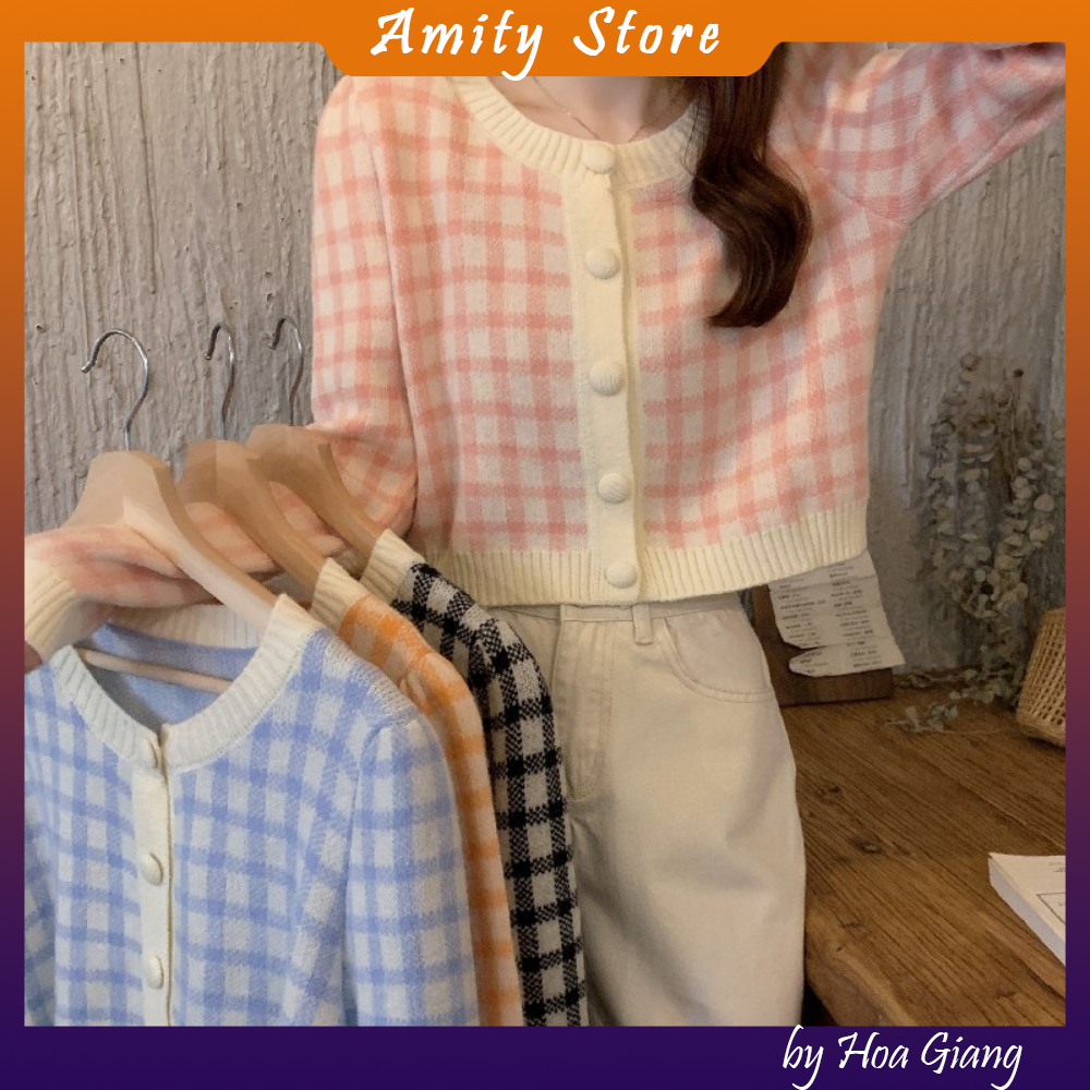 Áo khoác len cardigan nữ, áo cardigan len nữ sang chảnh hàng quảng châu