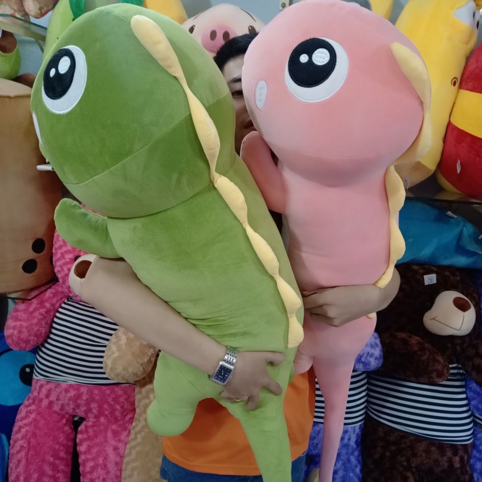 GẤU BÔNG KHỦNG LONG CAO 1M2 HÀNG CAO CẤP VẢI MINISO CO GIÃN 4 CHIỀU