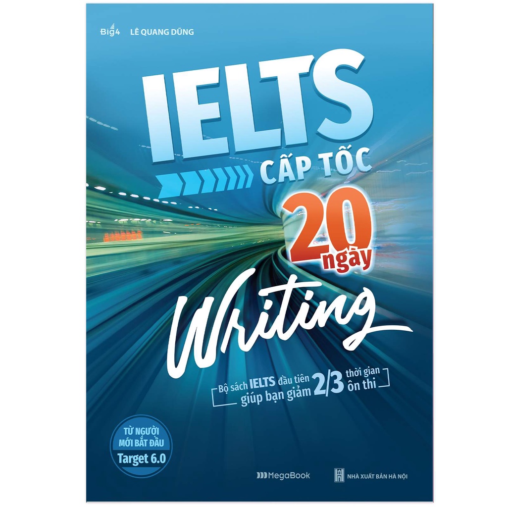 Sách - ielts cấp tốc 20 ngày writing năm 2022 megaeng10337