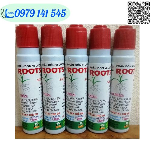 Phân Bón Cao Cấp Super Roots Amin Humic Acid Đậm Đặc - Roots New Siêu Ra Rễ Cực Mạnh (Ống 20Ml)