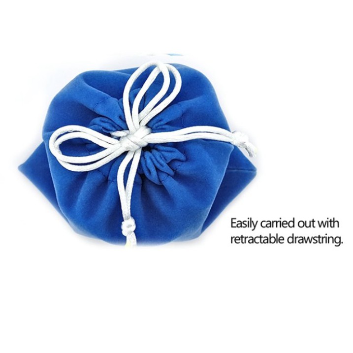 Túi đựng rubik gan chĩnh hãng màu xanh in logo - gan bag