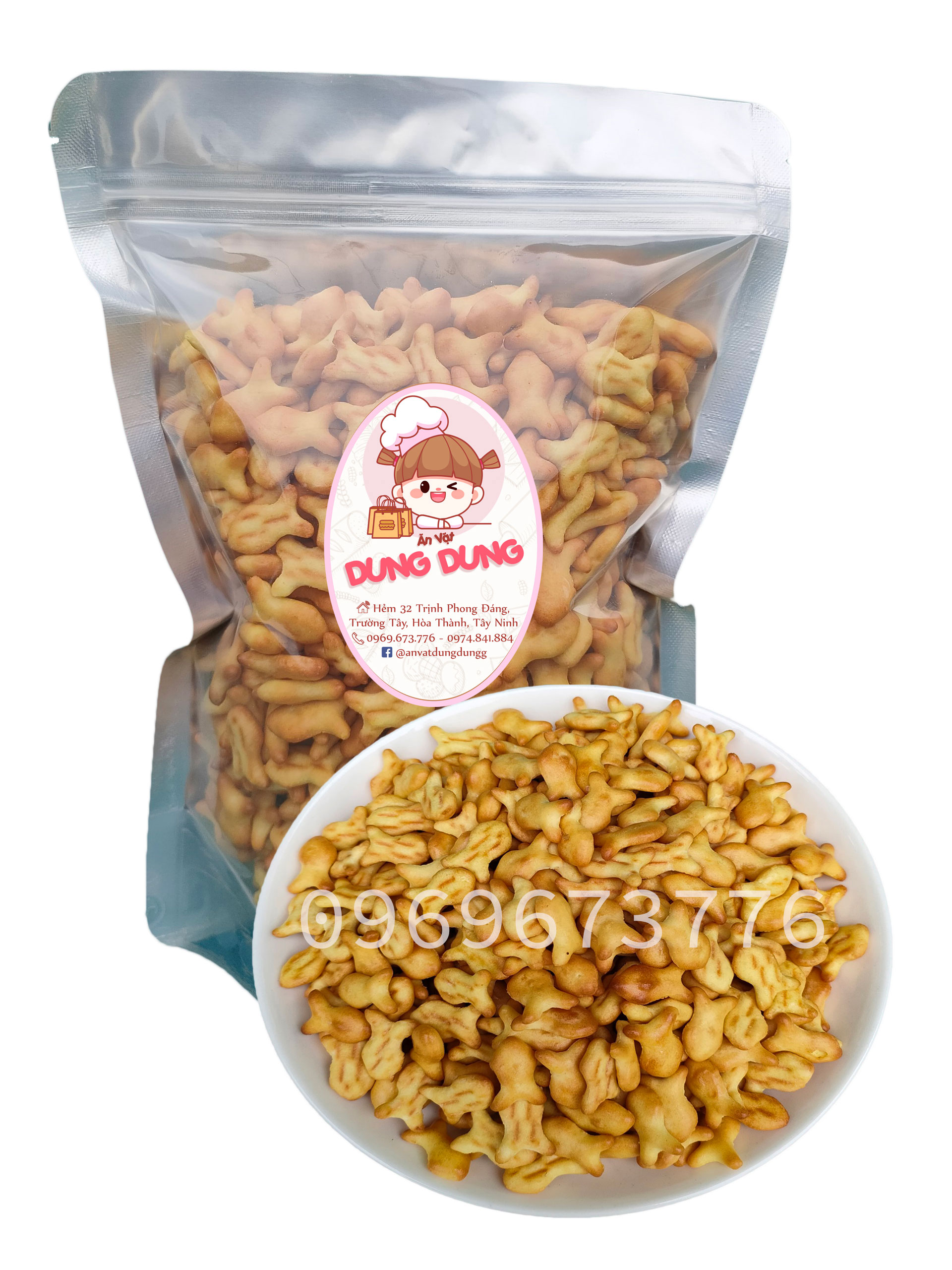 Bánh quy cá mặn ngọt 200g/500g/1kg- đồ ăn vặt -  thực phẩm đóng gói đóng hộp ăn liền