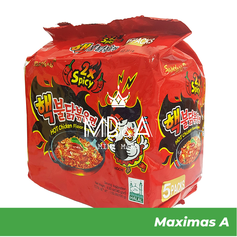 Mì cay samyang x2 combo 5 gói maximas a