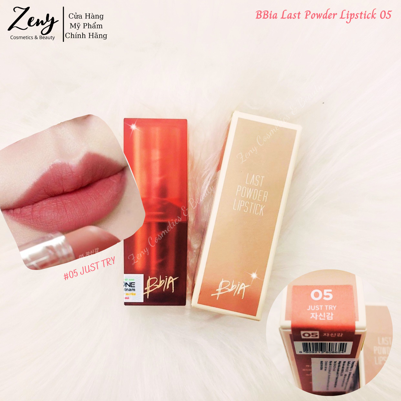 Son Thỏi Lì, Mịn Mượt Nhẹ Môi BBia Last Powder Lipstick Chính Hãng 3.5g