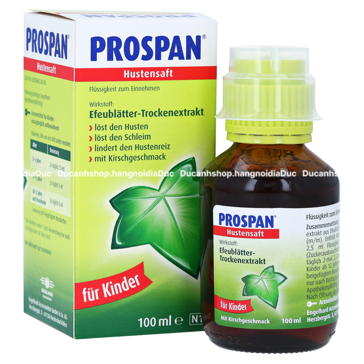 Siro giảm ho Prospan Hustensaft Fur Kinder 100ml