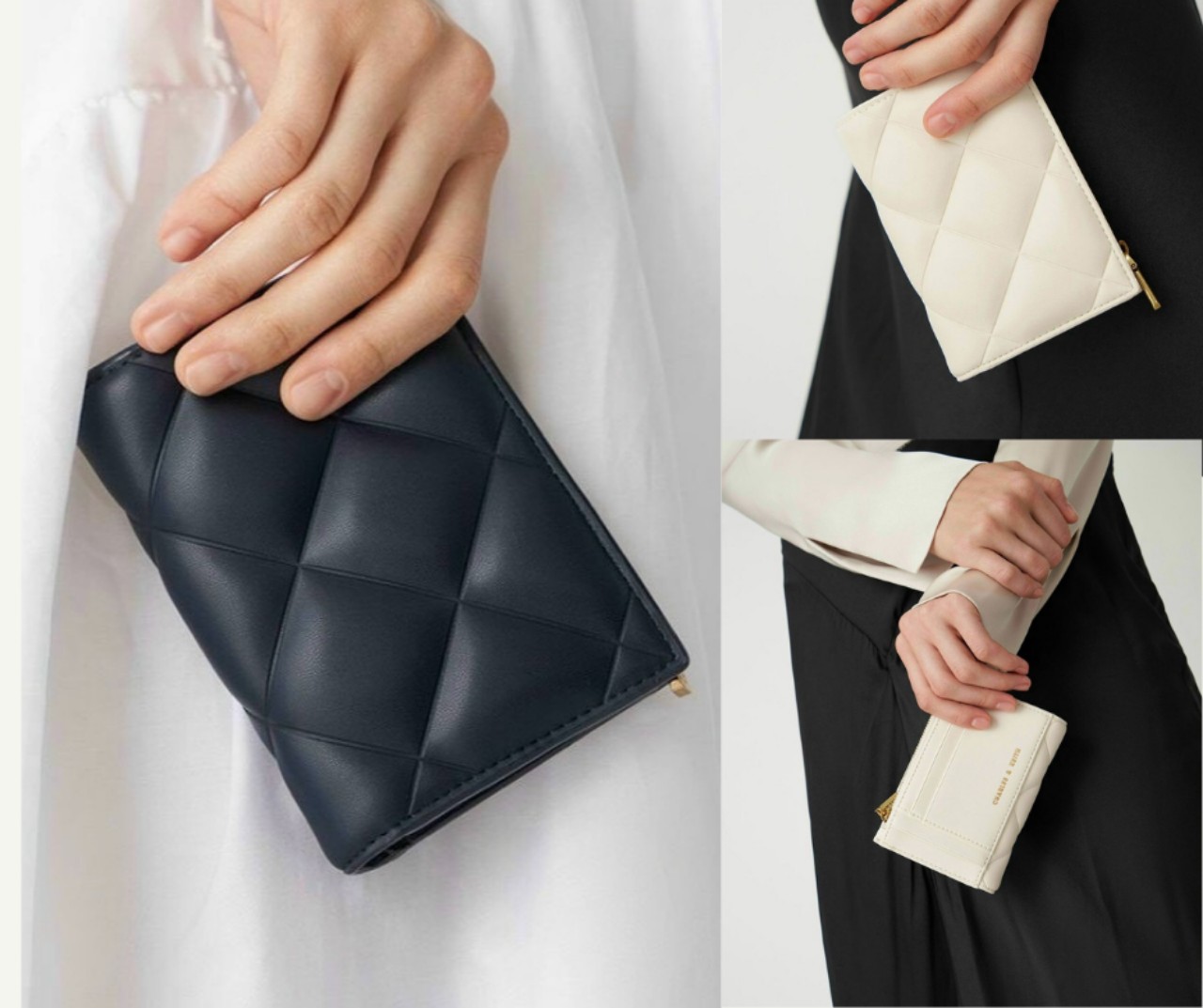 Ví cnk. trám mịn 2 mặt dập khắc xinh xắn size12cm
