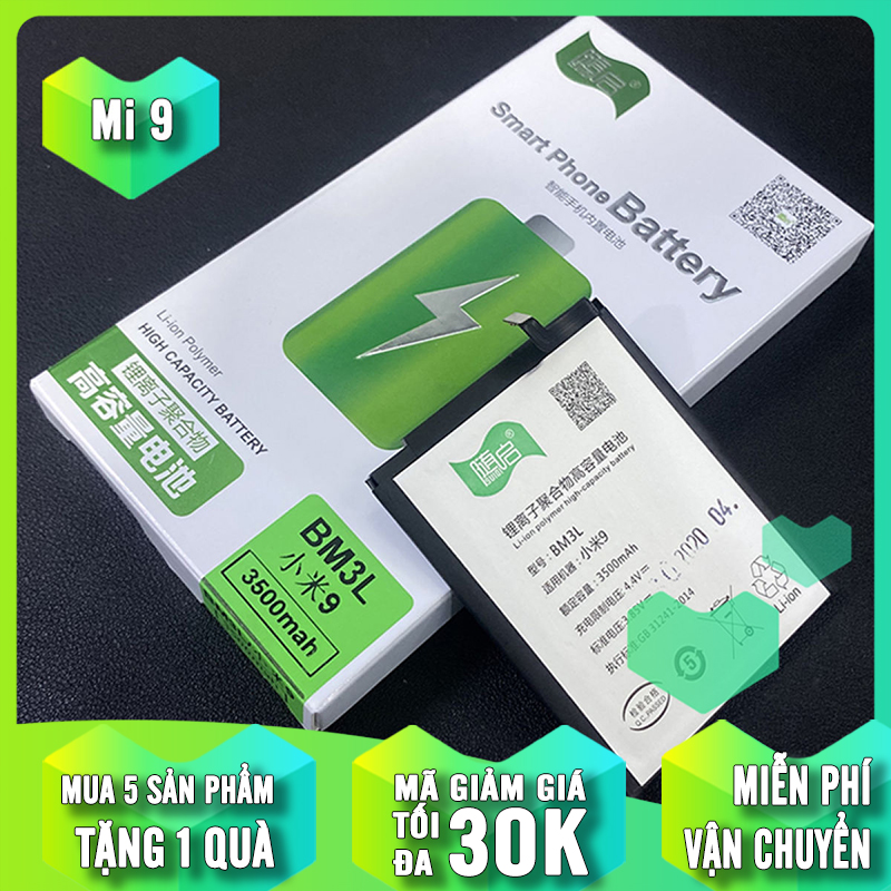 Pin Suiqi Li-ion thay thế cho Xiaomi Mi 9 (BM3L) 3500mAh