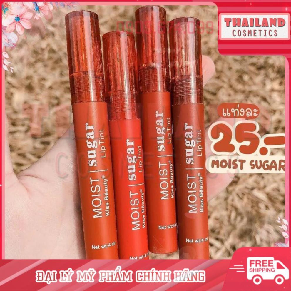 Thật 100% - set 4 son nước vị kẹo ngọt kiss beauty - 01.21