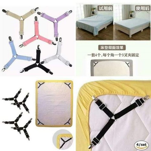 Set 4 kẹp ga giường chống xê dịch ga giường