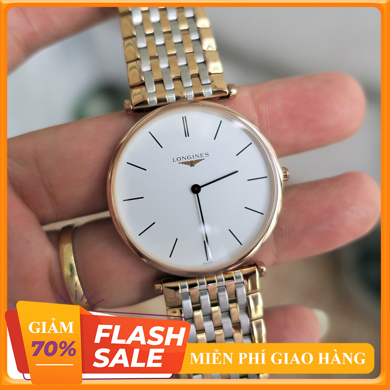 [ ĐỒNG HỒ HÀNG HIỆU ] ĐỒNG HỒ NAM VÀNG TRẮNG DIAMOND KIM CƯỜNG CHỐNG SOCK