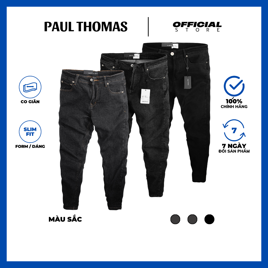 Quần dài jean màu đen 2 - paul thomas