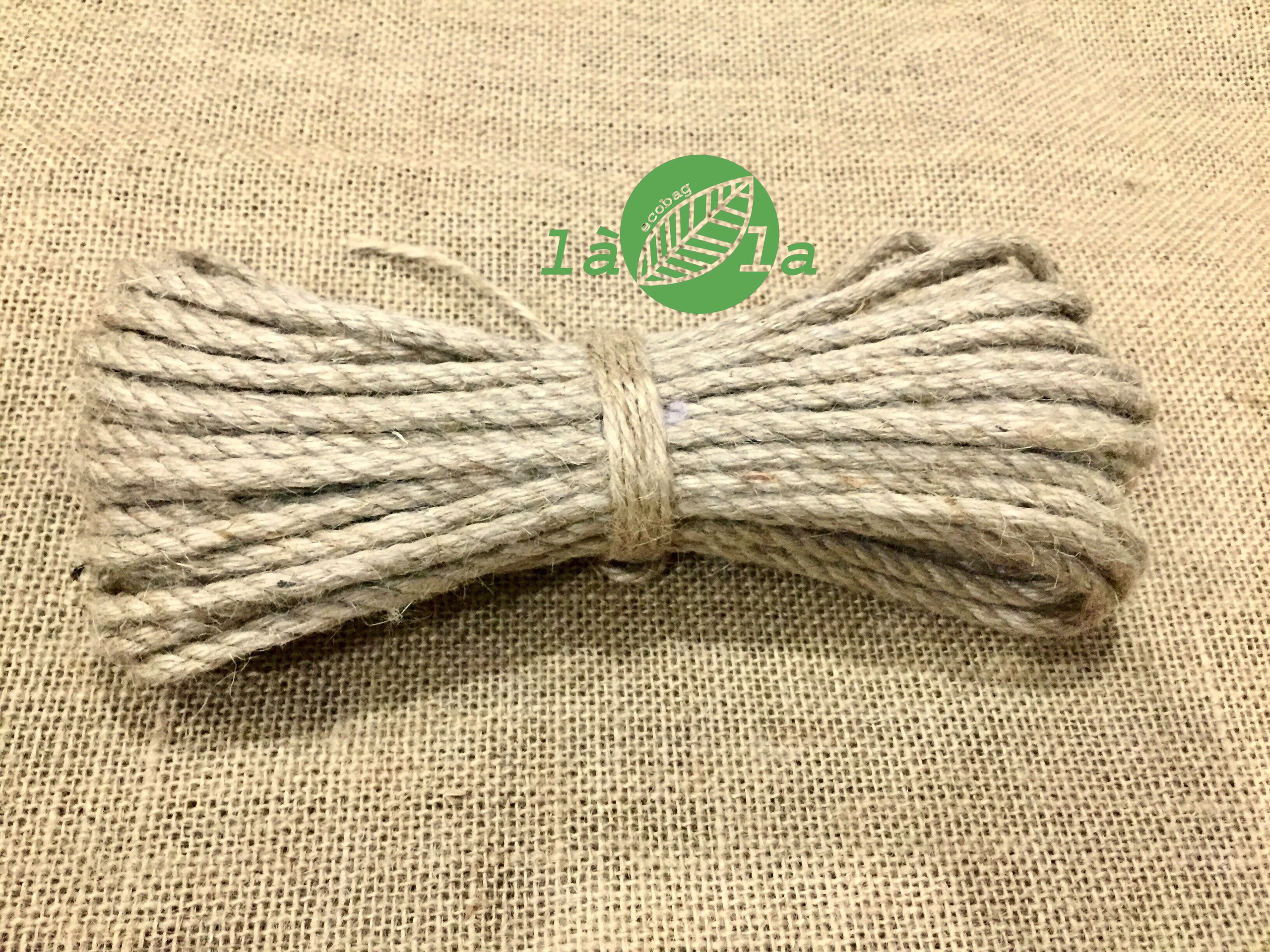 20m dây 7mm dây thừng, dây đay, dây bố làm đồ handmade