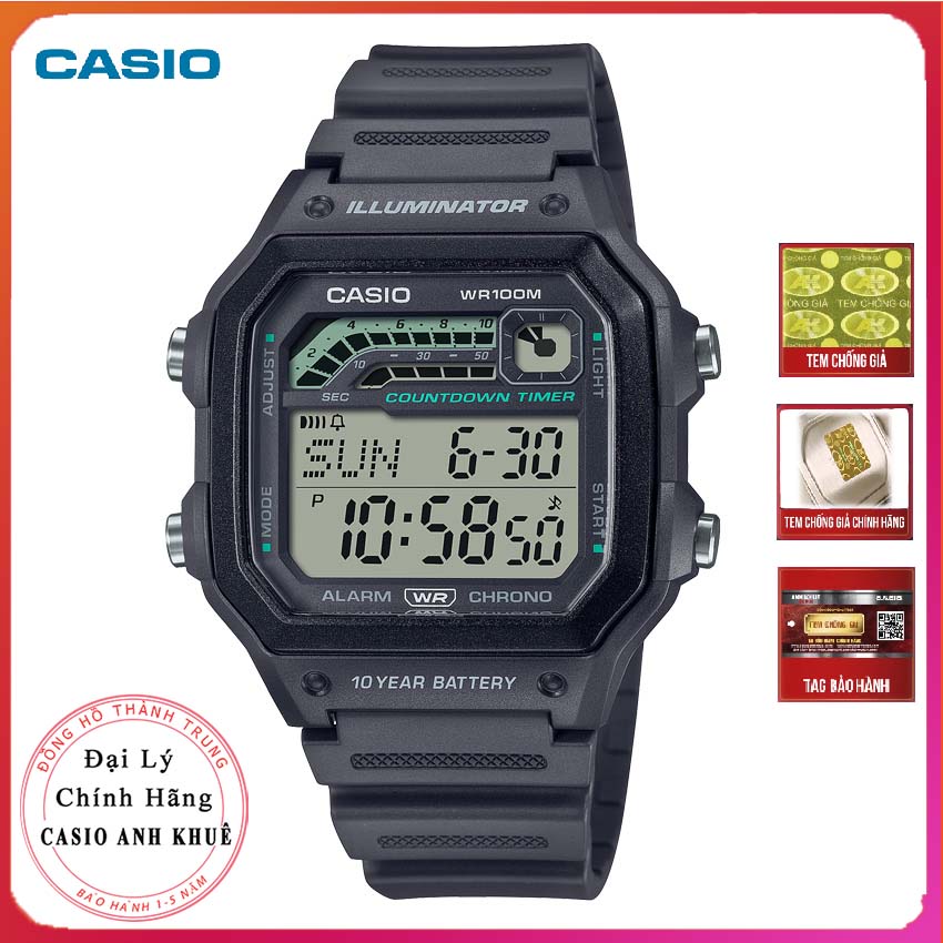 Đồng hồ đeo tay casio nam ws-1600h-8av chính hãng