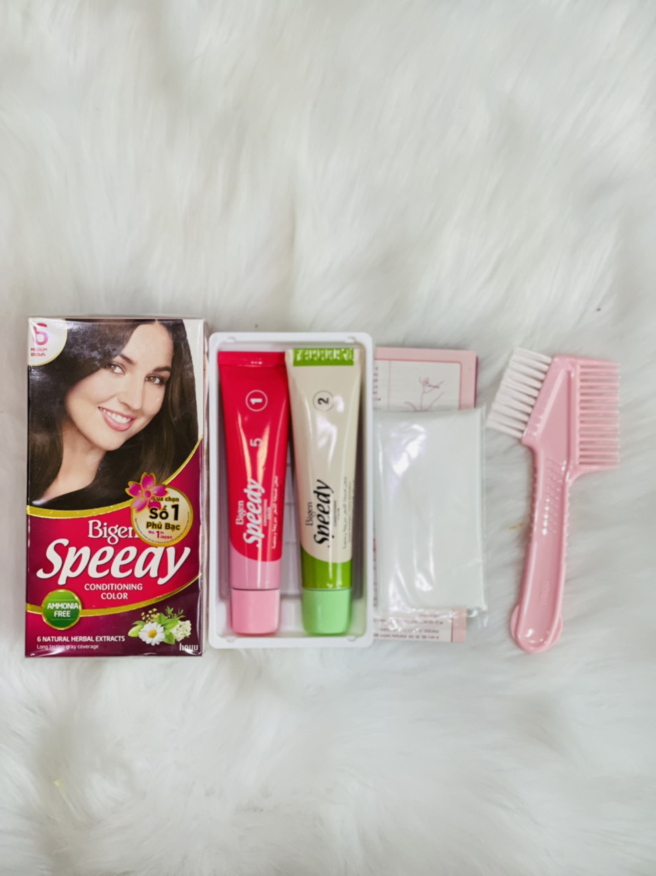 Thuốc nhuộm tóc cao cấp Bigen Speedy conditioning color (PHỦ BẠC 100%)– cam kết chính hãng