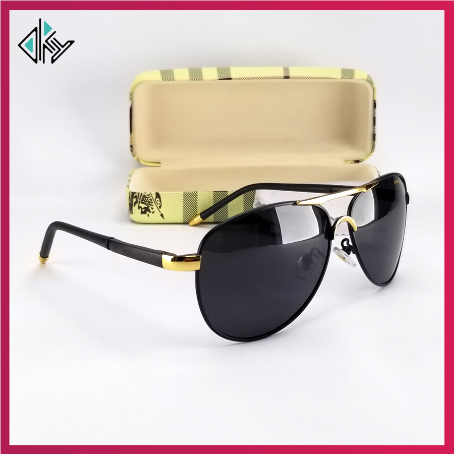 [HCM]Mắt kính nam gọng kim loại | Phụ kiện bán chạy 2020 | Tròng kính đen chống nắng | Phụ kiện đi đường cho nam cao cấp