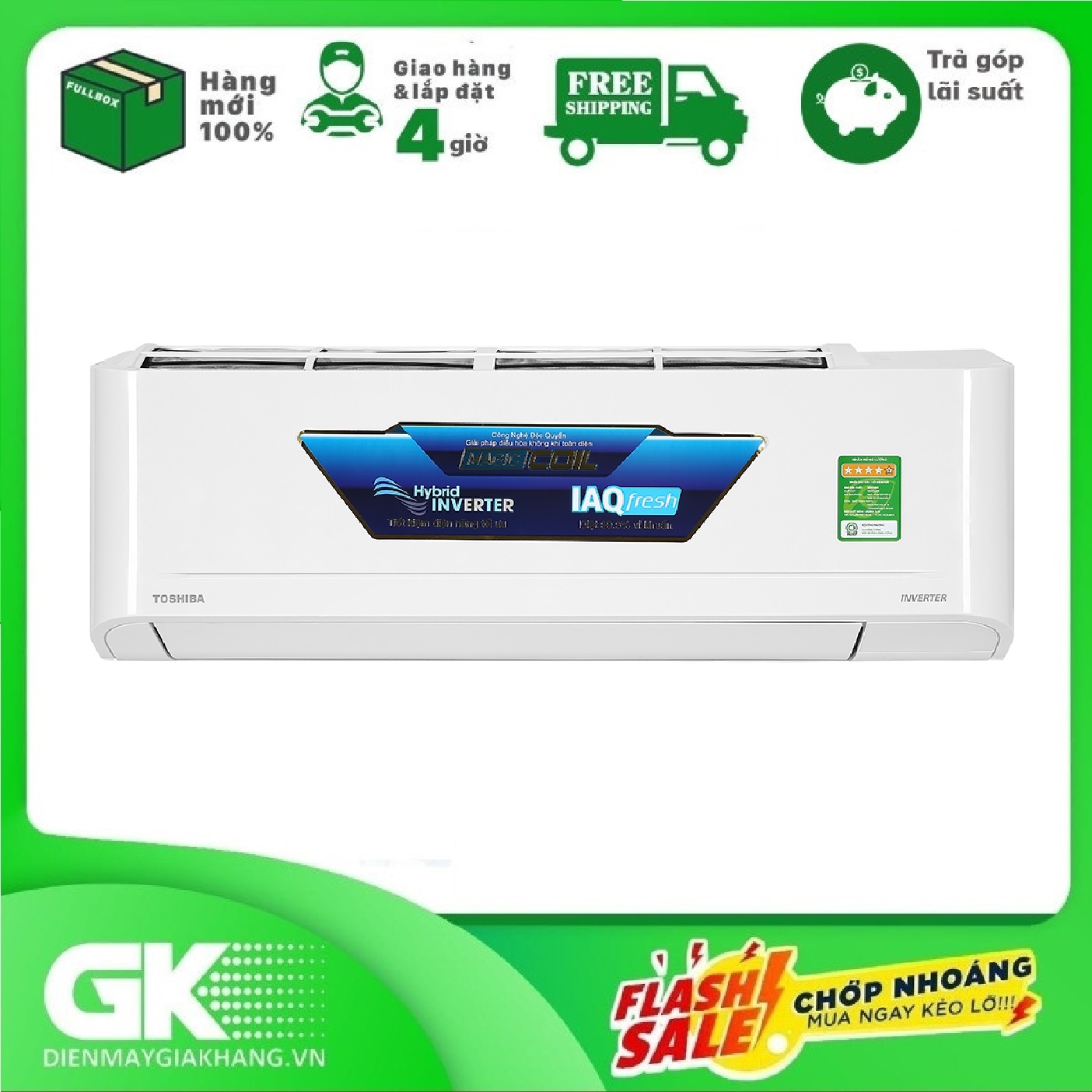 ┋□ máy lạnh toshiba 1 hp inverter ras-h10c4kcvg-v mới 2022