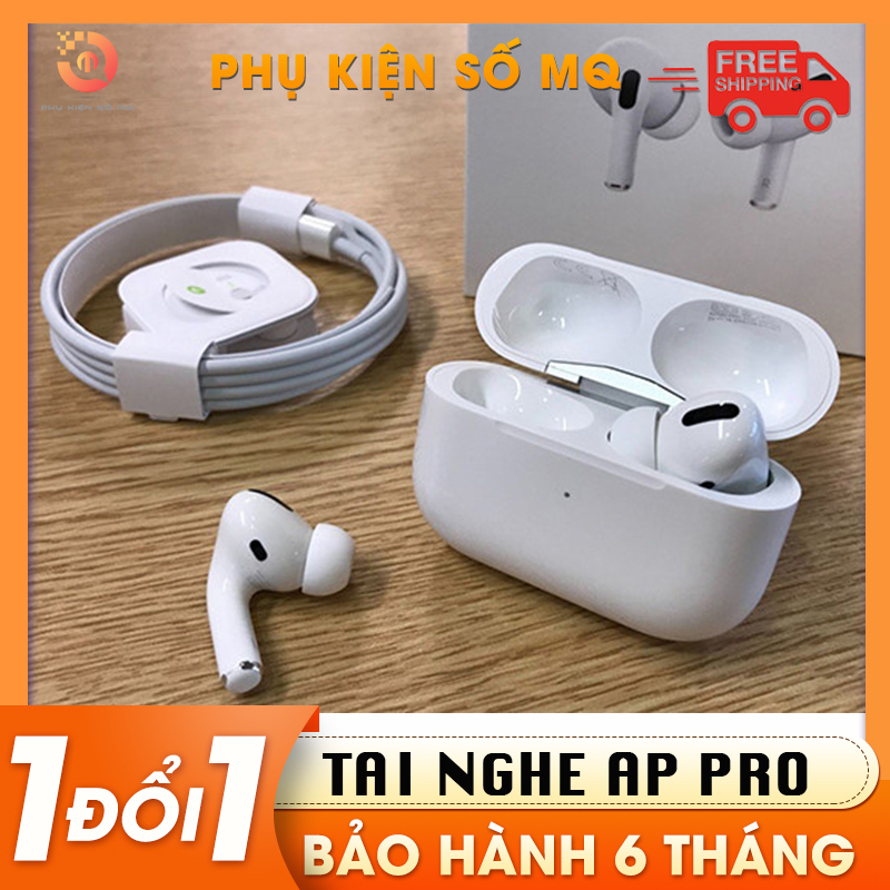 Tai nghe Bluetooth không dây Pro, màu trắng, đổi tên, định vị vị trí, âm bass hay + Tặng kèm ốp tai + Bảo hành 6 tháng lỗi 1 đổi 1