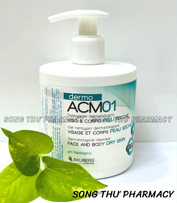 Dermo acm01 dermatological cleanser face and body – sữa rửa dịu nhẹ dành cho da khô và da nhạy cảm