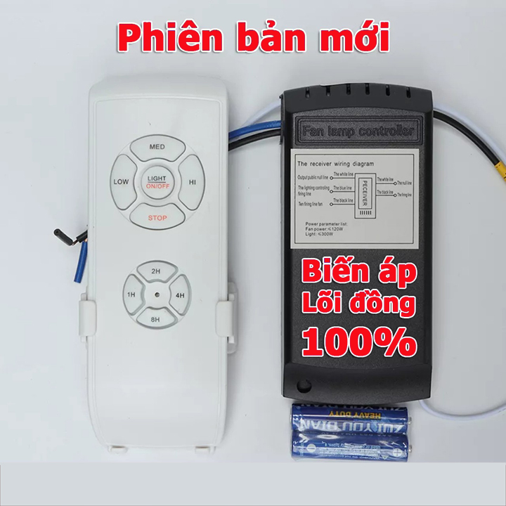 Bộ điều khiển từ xa quạt trần và đèn, bo mạch điều khiển quạt trần từ xa