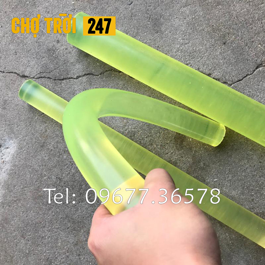 Thanh nhựa PU tròn đặc chiều dài 50cm Gậy Cao Su PU Polyurethane Độ Đàn Hồi Cao