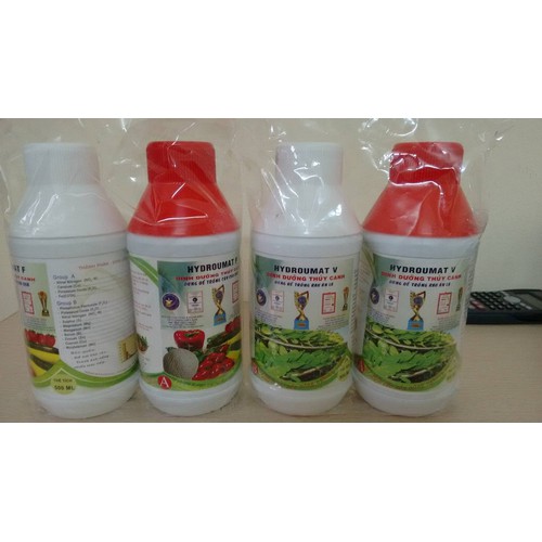 Combo 2 cặp dung dịch thuỷ canh rau ăn lá- củ quả pn-4 chai