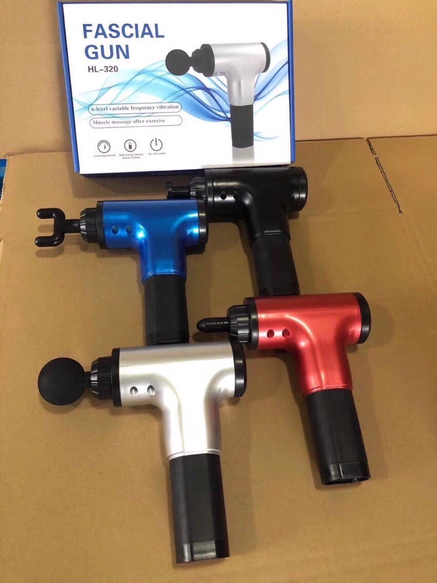 Máy massage 6 đầu giãn cơ đa năng cầm tay Fascial Gun Phoneix thế hệ mới là thiết bị chuyên nghiệp sử dụng để làm giãn cơ dành cho dân thể thao,người già,gymer,máy massage bụng,cổ,lưng