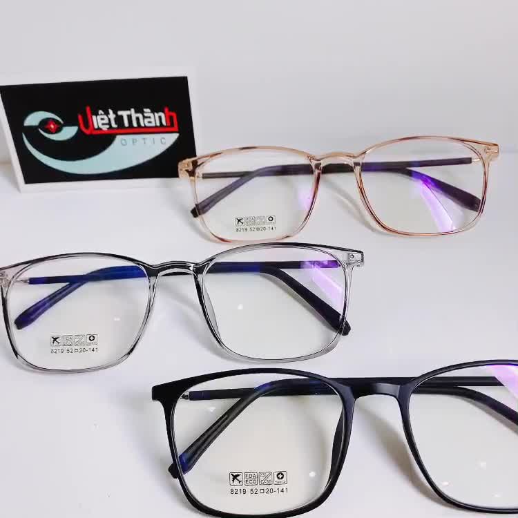 [HCM]Gọng kính dẻo 0 đến 6 độ vuông bầu lớn cắt cận được