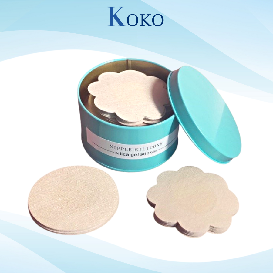 Nhũ hoa giấy dùng 1 lần hộp 60 miếng dán đầu ngực 307