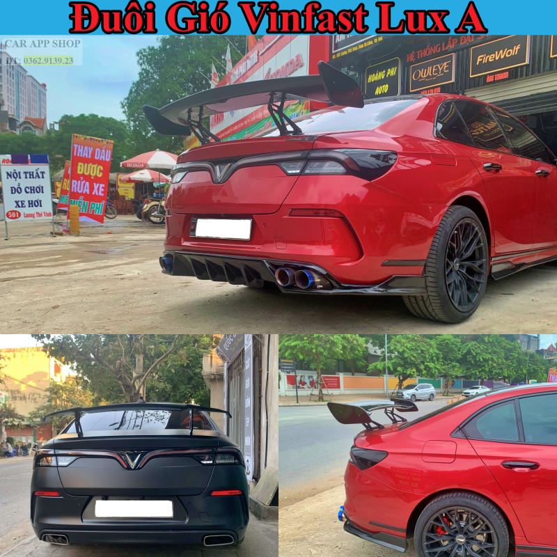 Đuôi gió Thể Thao Vinfast Lux a Mẫu Độ Thể Thao , Hàng Cao Cấp