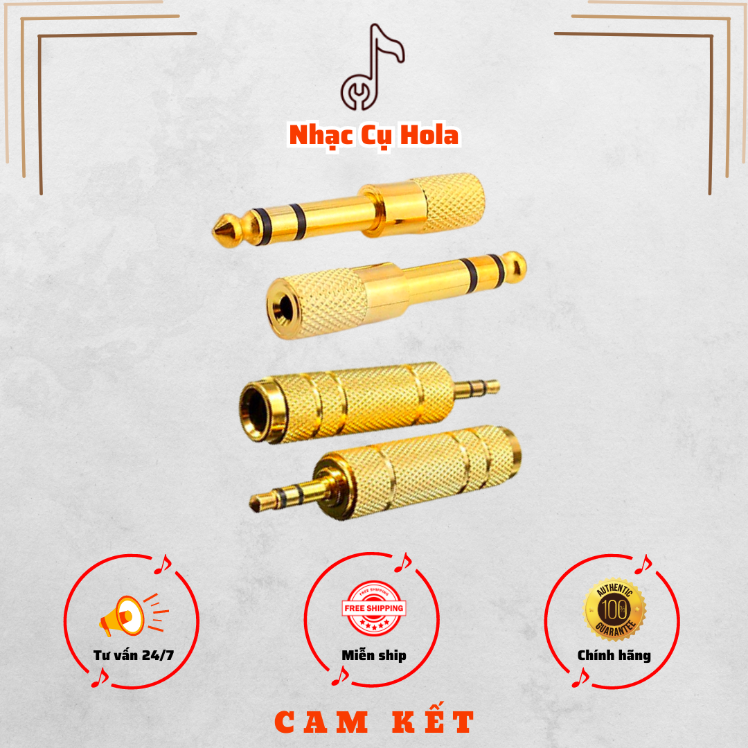 Đầu chuyển đổi cổng 6.5 mm sang 3.5mm 6.5 sang jack cắm 3.5 tiện dụng