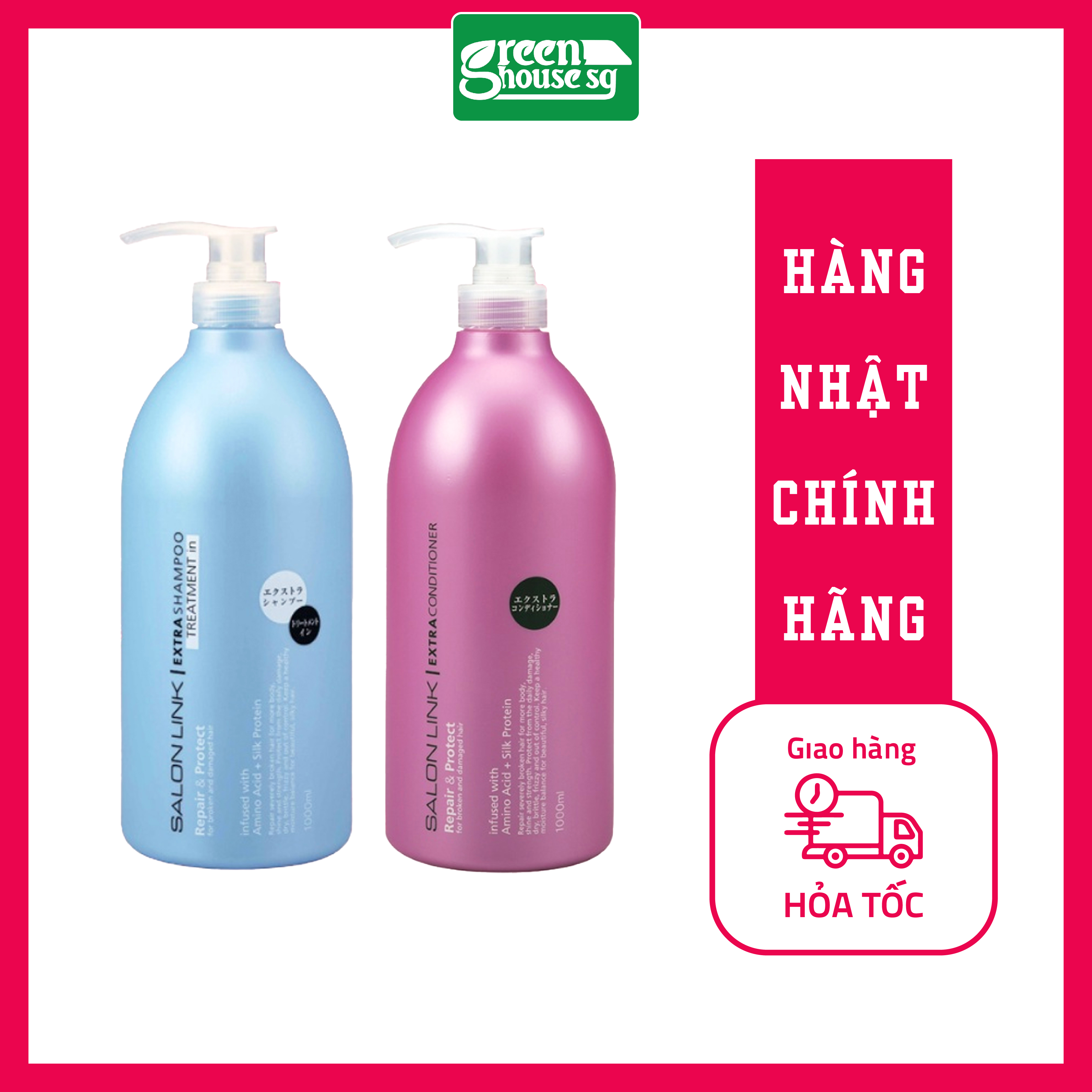 Dầu gội kumano salon link extra treatment 1000ml - nhật bản - dành cho tóc uốn tóc nhuộm