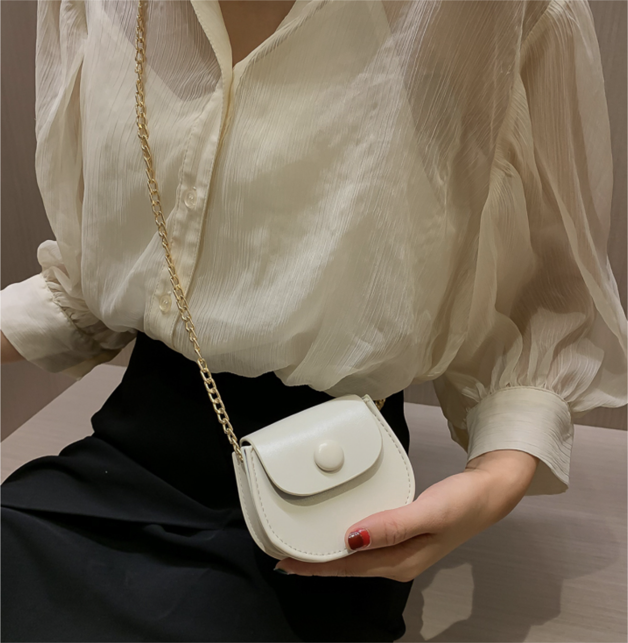 Túi đeo chéo mieu mini saddle bag - hj11