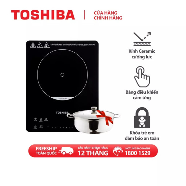 Bếp điện từ đơn Toshiba IC-20S3PV(kèm nồi lẩu) - Hàng chính dienmaytienhoa