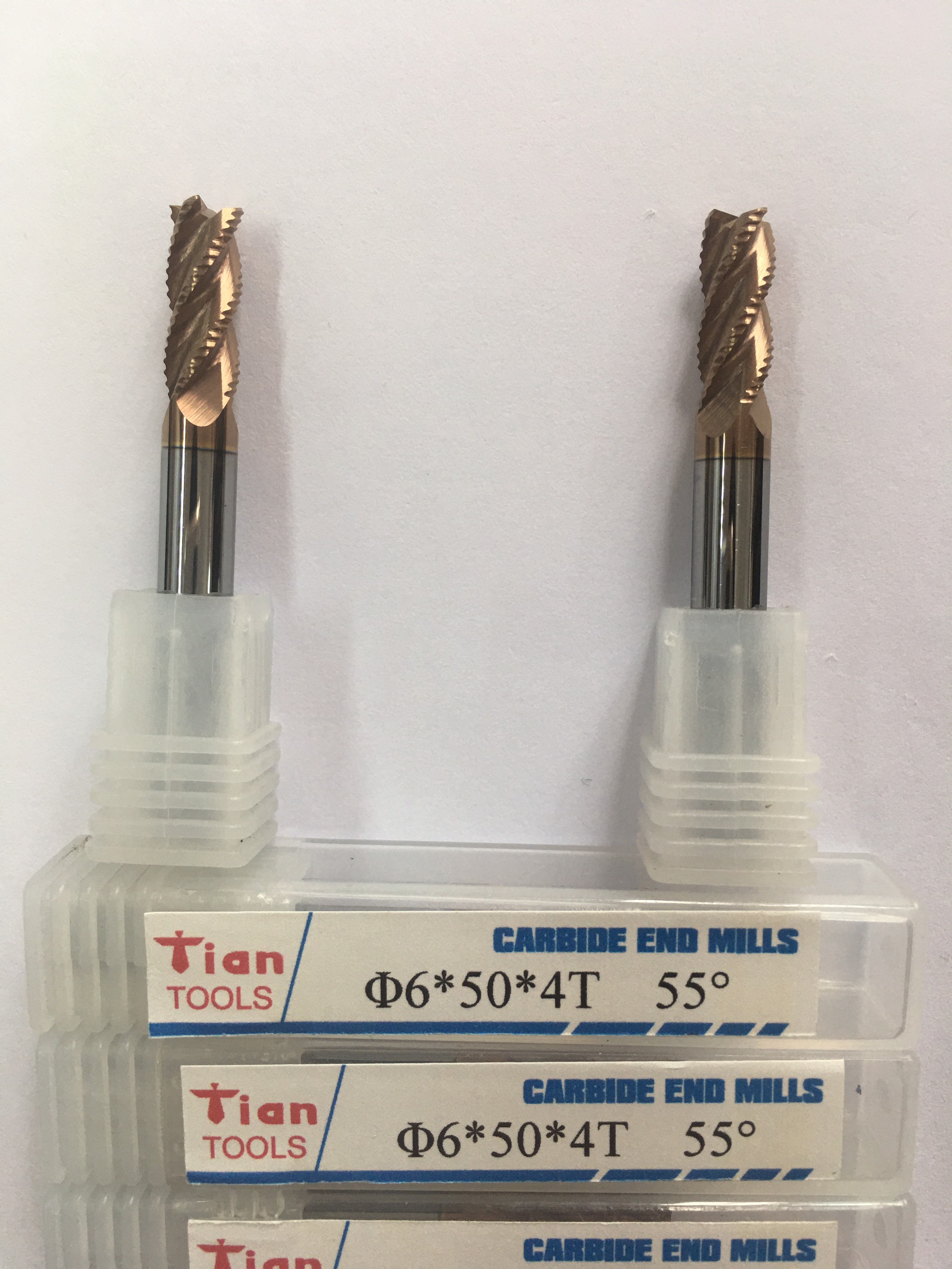 Ø6*50*4T - Mũi Phay Phá Thô D6: Chuyên Thép/Dao phay hợp kim (Solid Carbide)