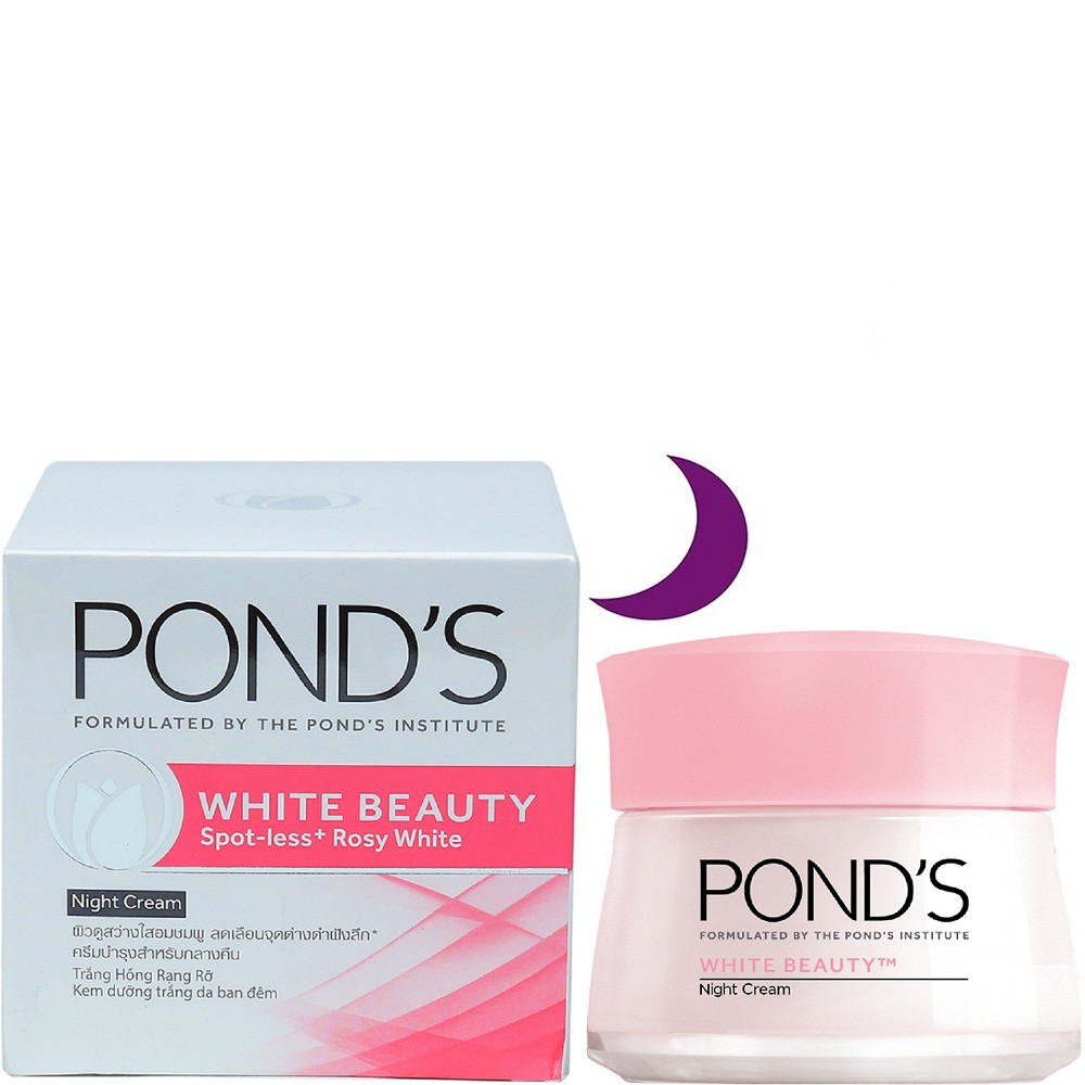 Pond's Kem dưỡng Trắng hồng rạng rỡ white beauty ban đêm 50g