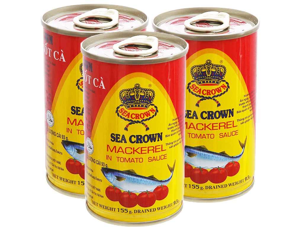 10 hộp cá nục sốt cà sea crown