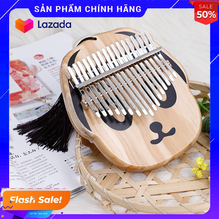 [HCM]Đàn kalimba 17 phím tặng stick màu và búa chỉnh âm GECKO264