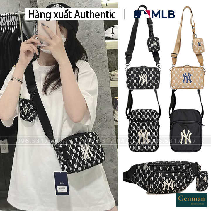 Túi Đeo Chéo MLB NY Cross Bag Monogram Mini Nam Nữ Hàng Hiệu