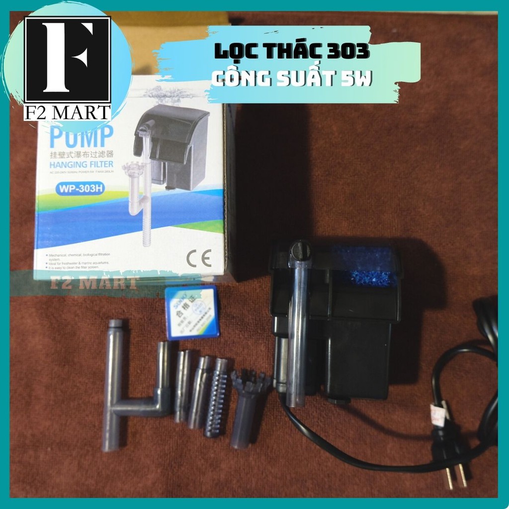 Lọc thác bể cá 303 công suất 5w phù hợp cho bể mini
