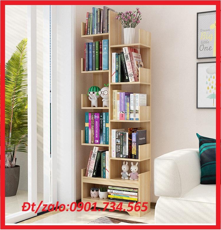 Kệ sách hình cây 9 - 11 tầng có ngăn