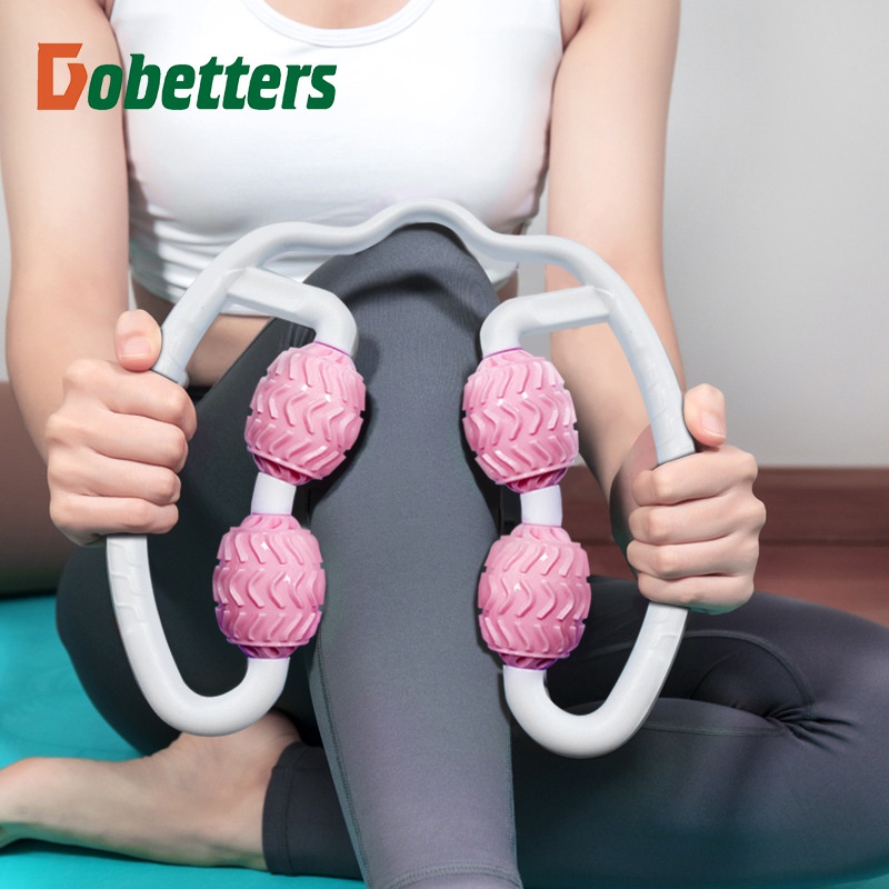 Con lăn massage chân giãn cơ, dụng cụ massage cổ vai gáy, bắp tay, bắp chân, cánh tay cầm tay vòng tròn