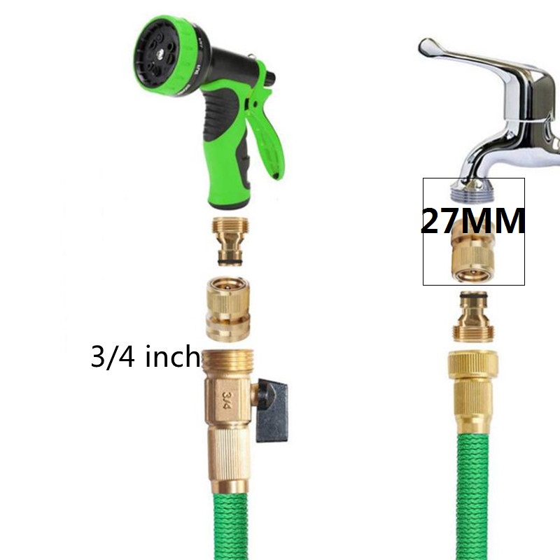 Đầu nối nhanh ống nước 3/4inch （27mm ren trong)