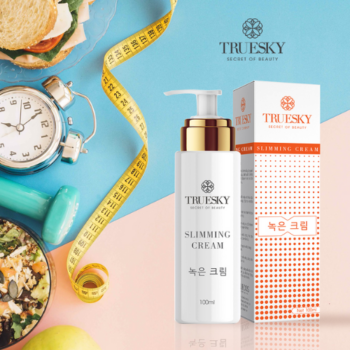 Kem tan mỡ bụng truesky chai 100ml tặng kèm thước dây