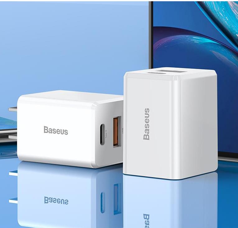 BASEUS 18W PPS Sạc Nhanh siêu tốc Type C + USB Sạc Điện Đầu Ra Kép cho iPhone Samsung - Phân phối bởi Baseus Vietnam